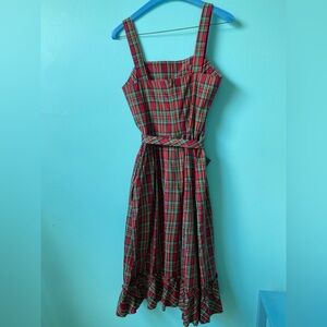 Lanz Original vintage Christmas plaid jumper